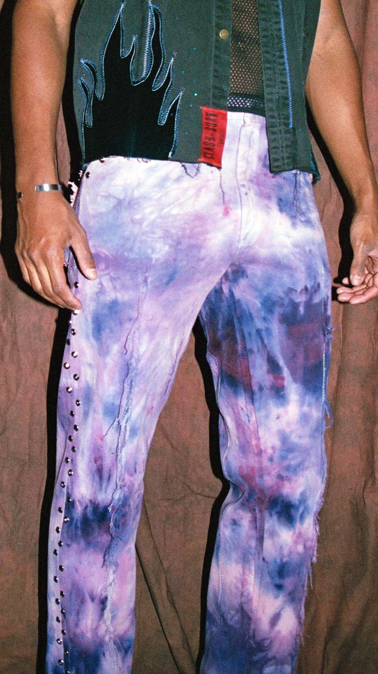 TRASH DENIM ACID WASH PURPLE