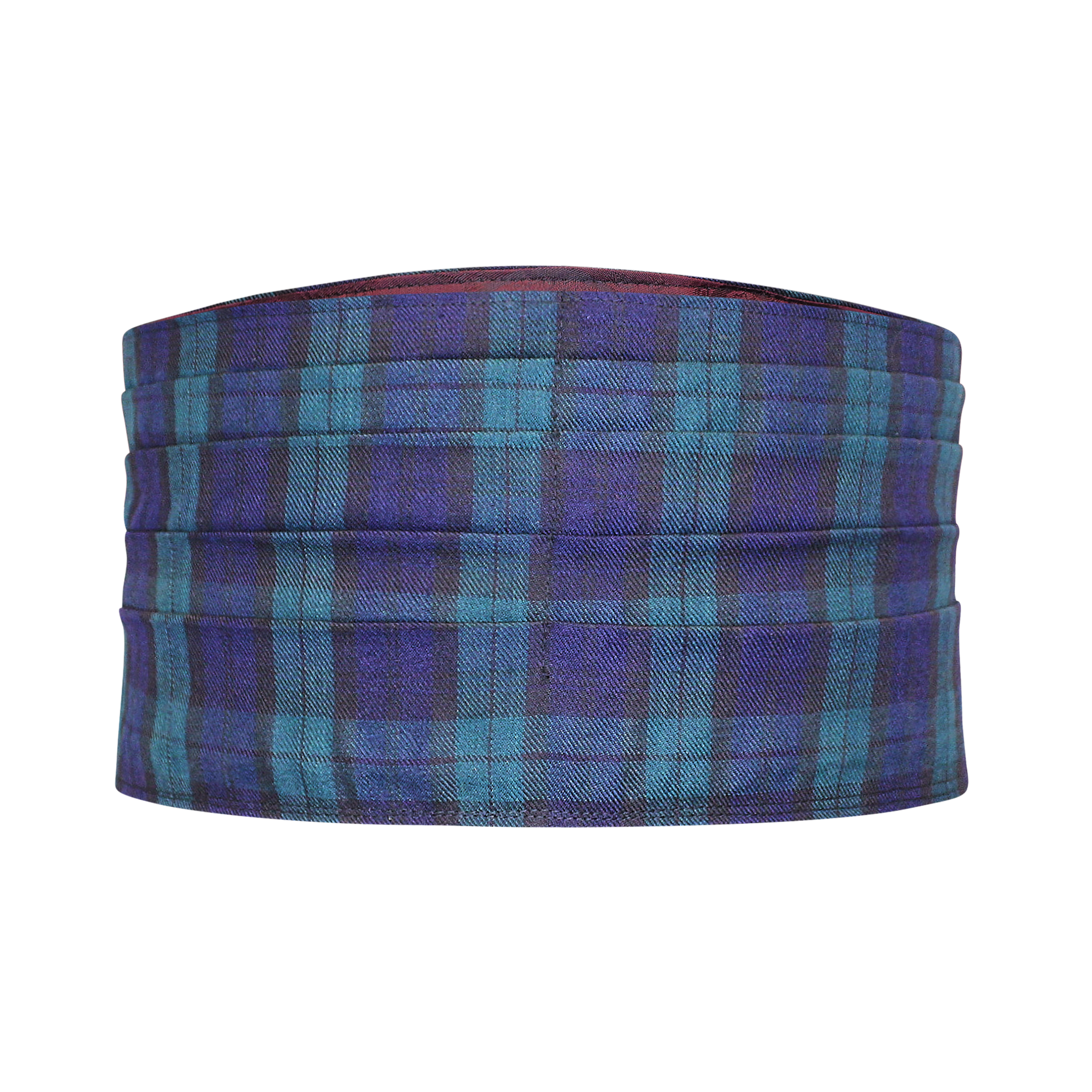 TARTAN PRINT BLU/GRN MULTI CUMMERBUND