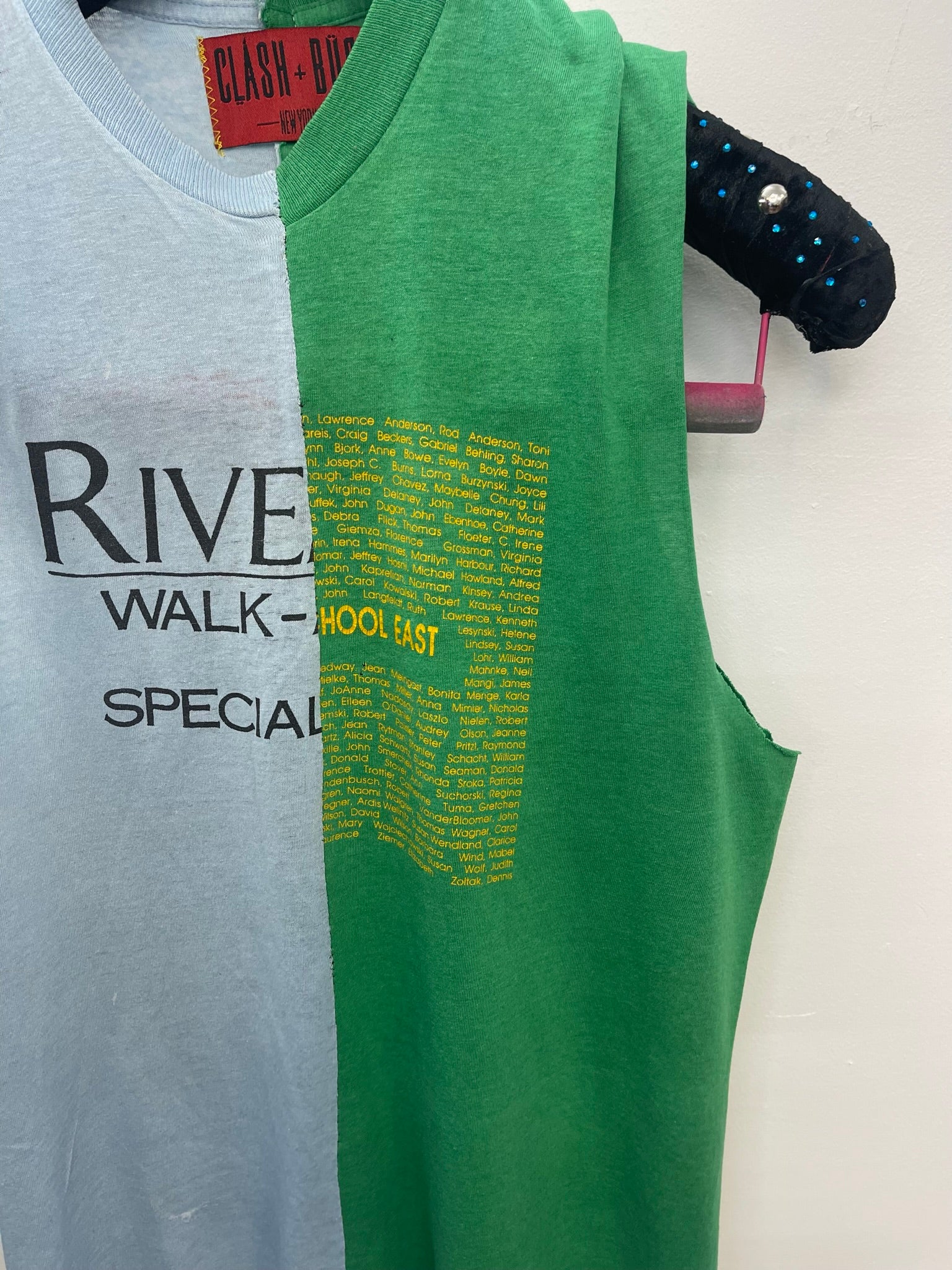 VINTAGE SPLICED CUTOFF SCHOOL TEE