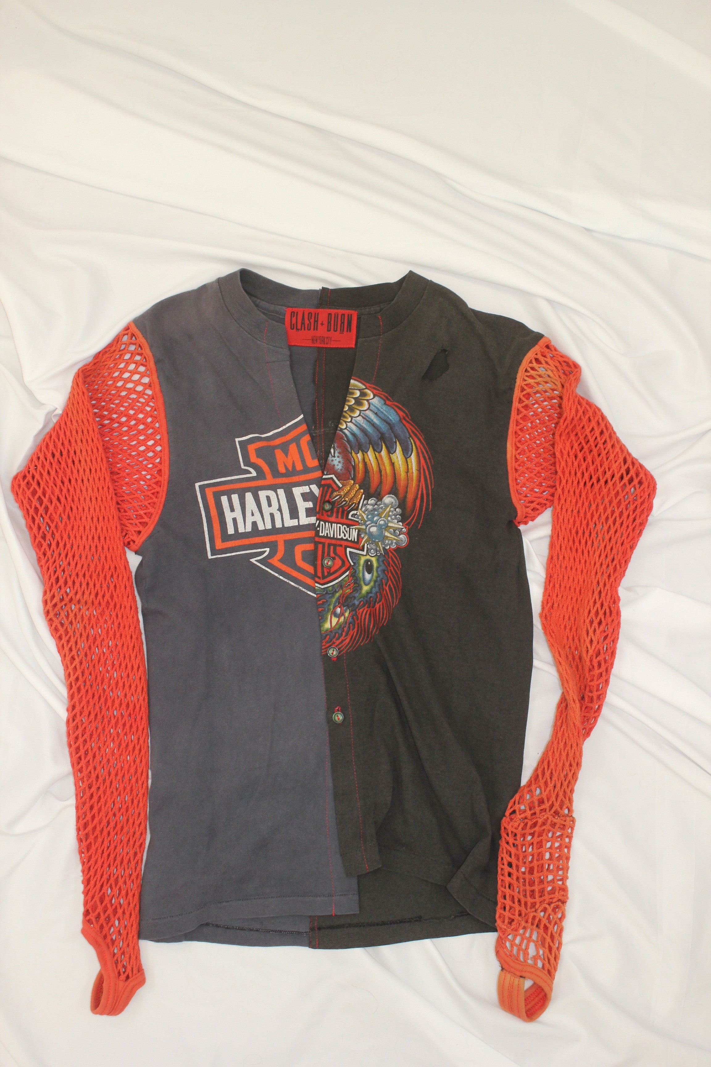 REWORKED VINTAGE HARLEY DAVIDSON BBY TEE
