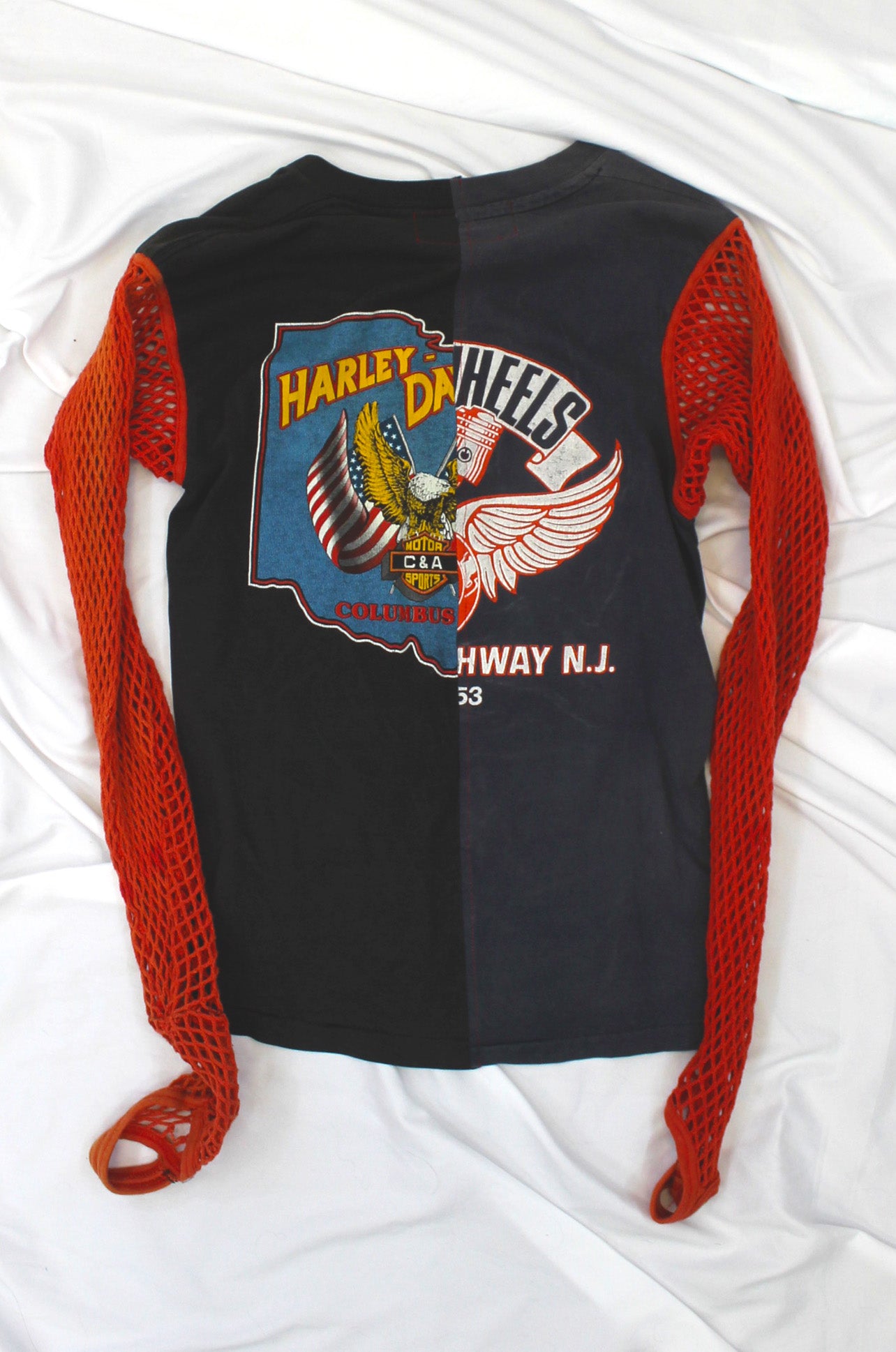 REWORKED VINTAGE HARLEY DAVIDSON BBY TEE
