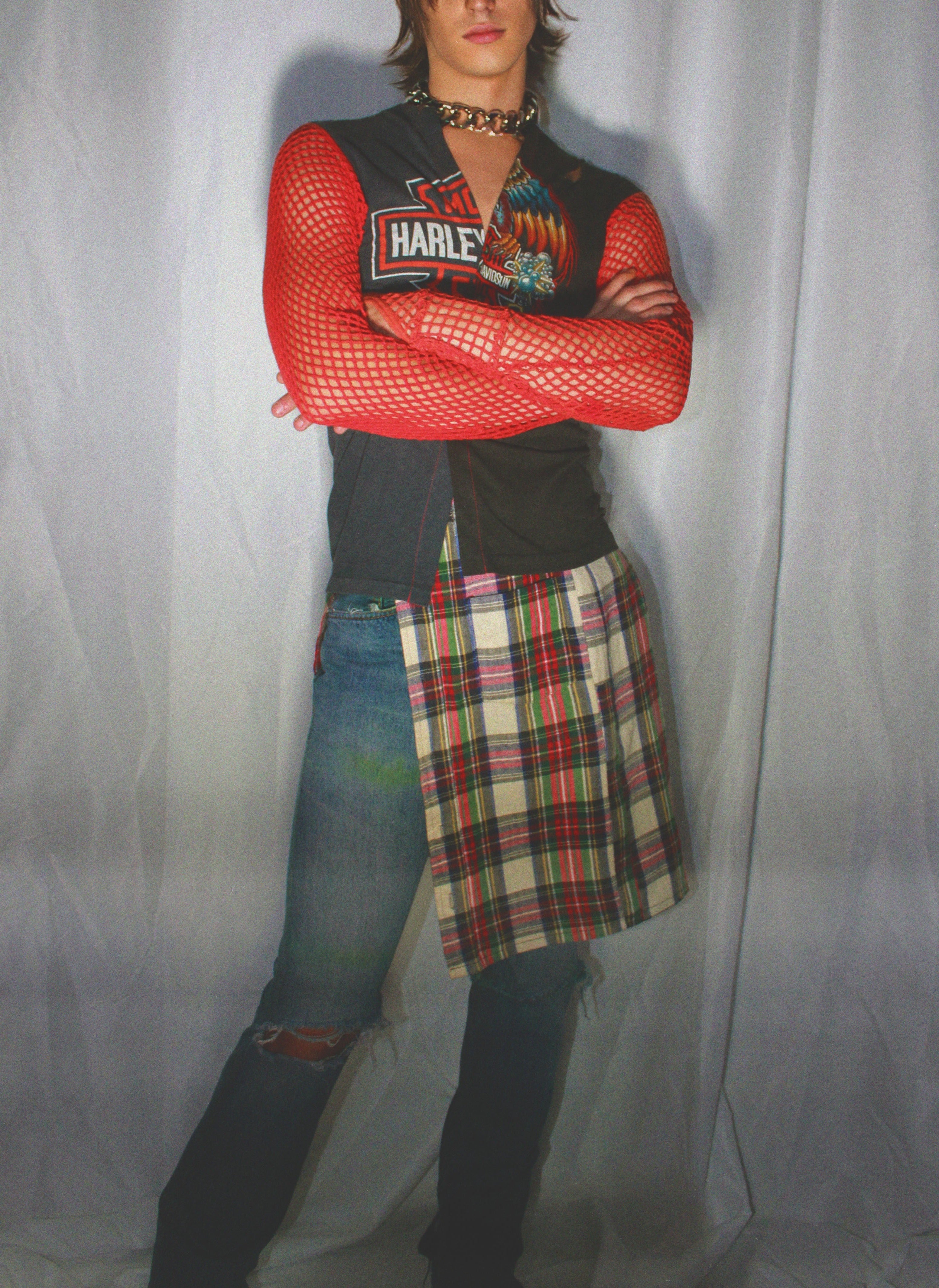 REWORKED VINTAGE HARLEY DAVIDSON BBY TEE