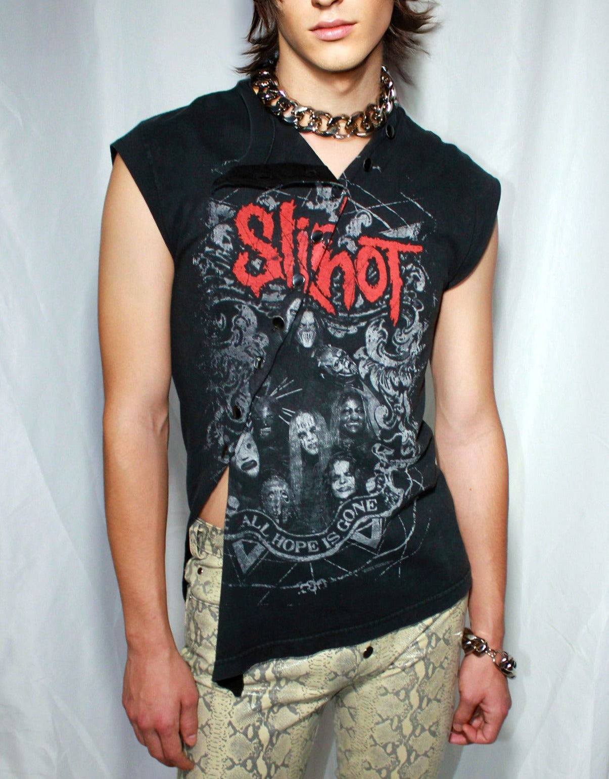 REWORKED SLIPKNOT ASYMMETRICAL BAND TEE