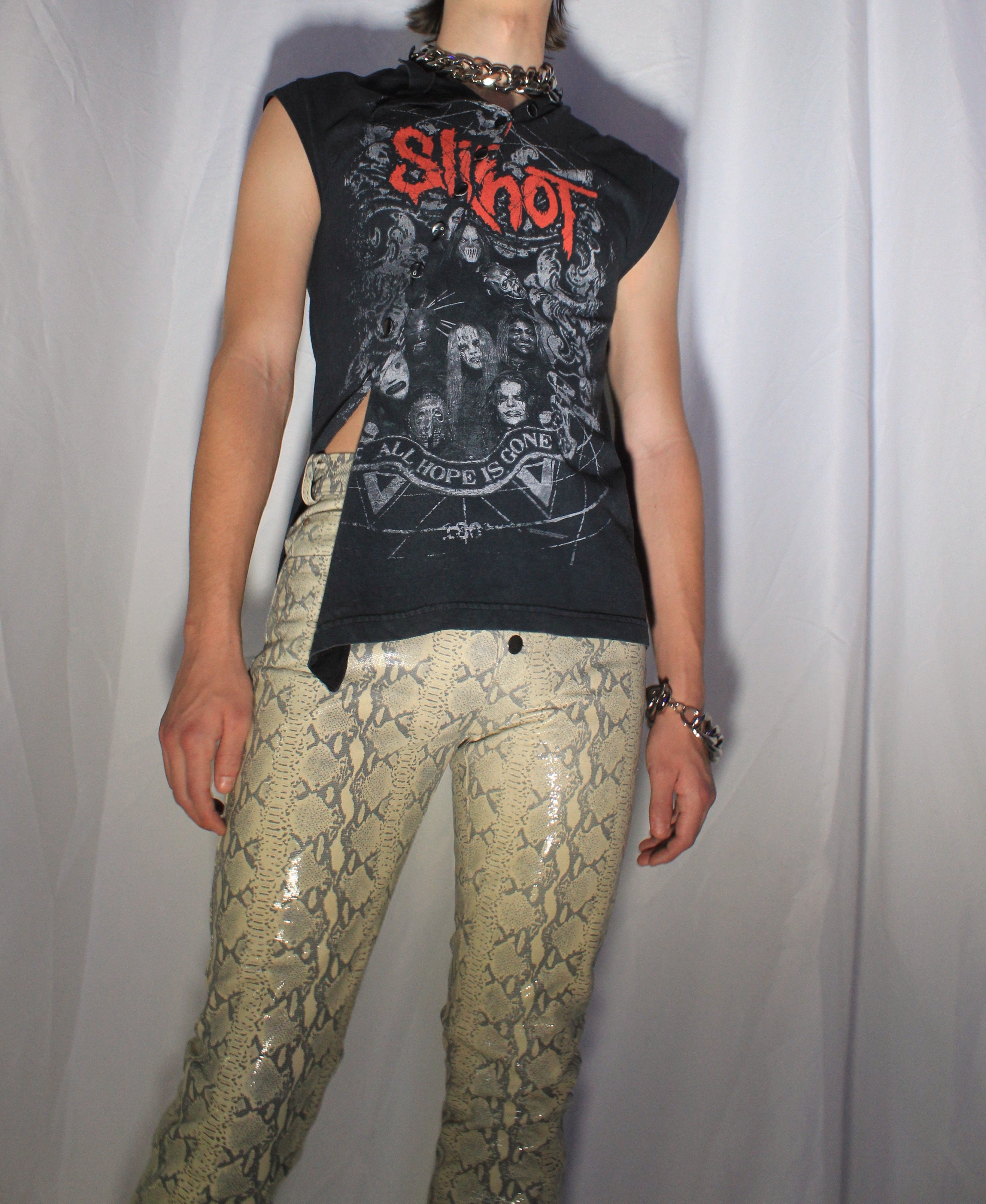 REWORKED SLIPKNOT ASYMMETRICAL BAND TEE
