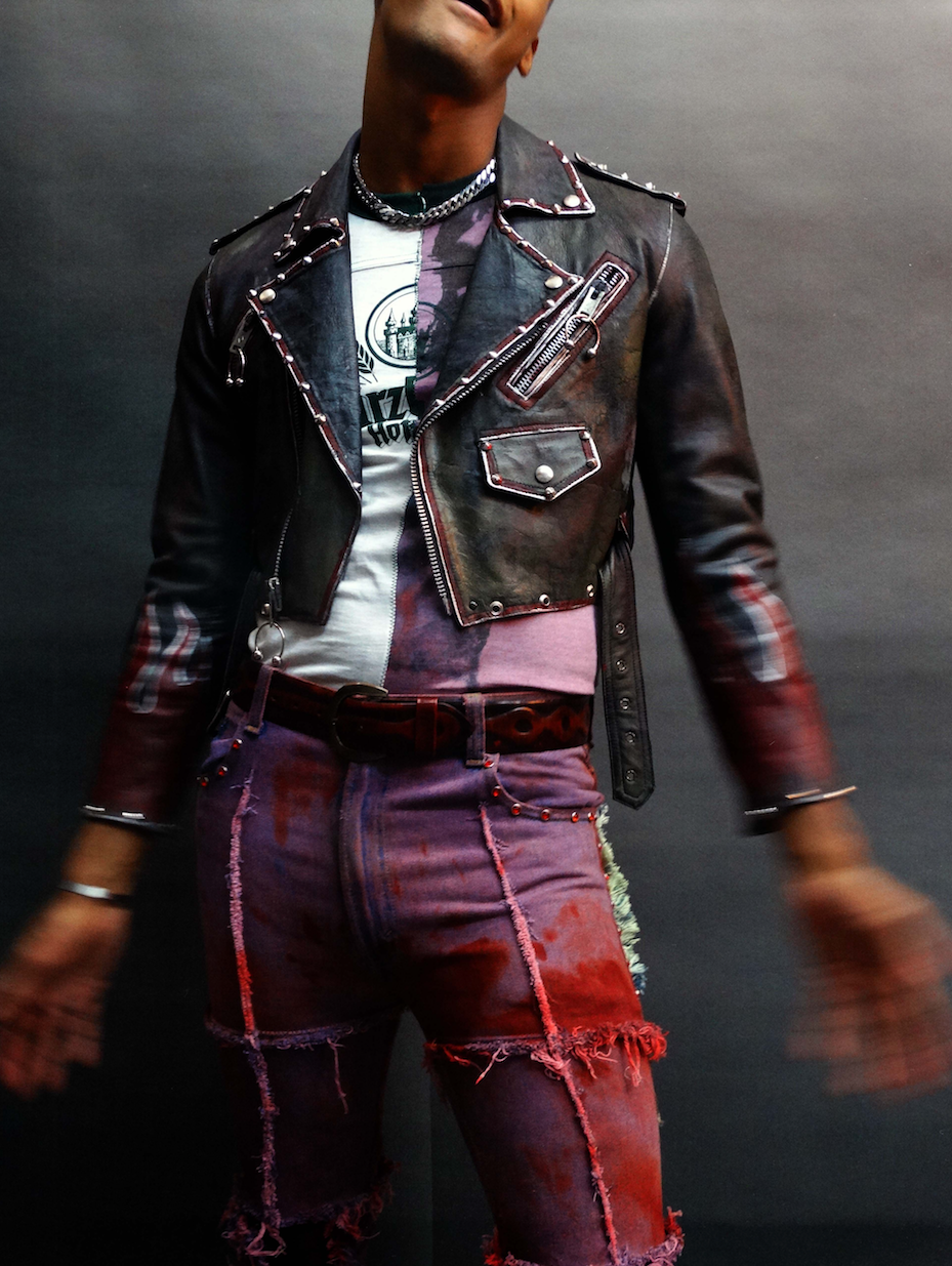 TRASH DENIMZ WITH CRYSTAL RIVETS