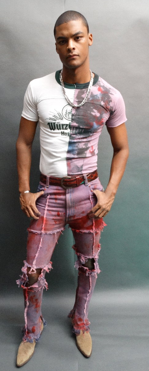 SPLICED + TYE_DYED VTG WURZBURGER BEER BBY TEE