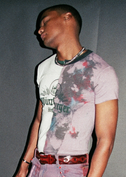 SPLICED + TYE_DYED VTG WURZBURGER BEER BBY TEE
