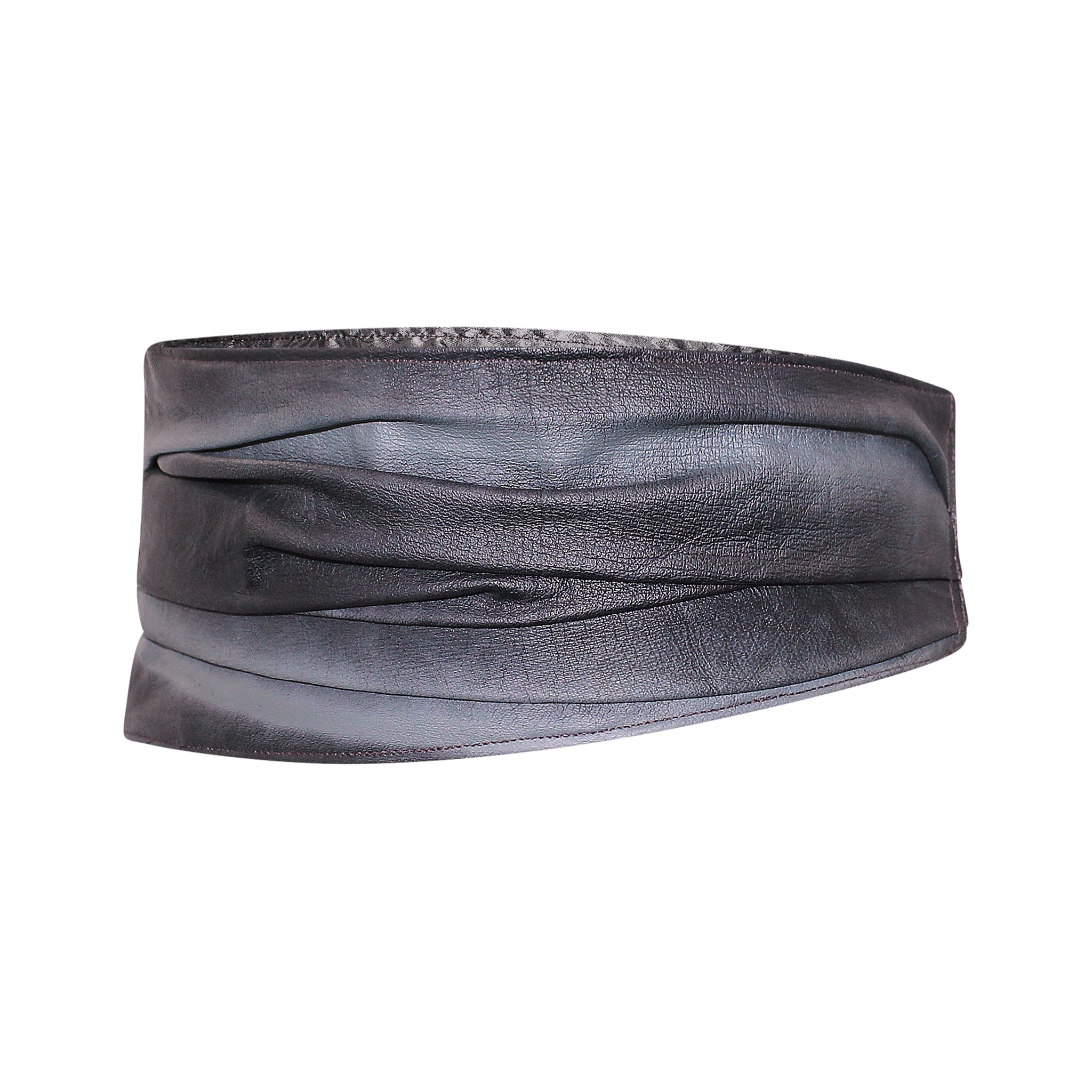 RECYCLED LEATHER PAINTED CUMMERBUND
