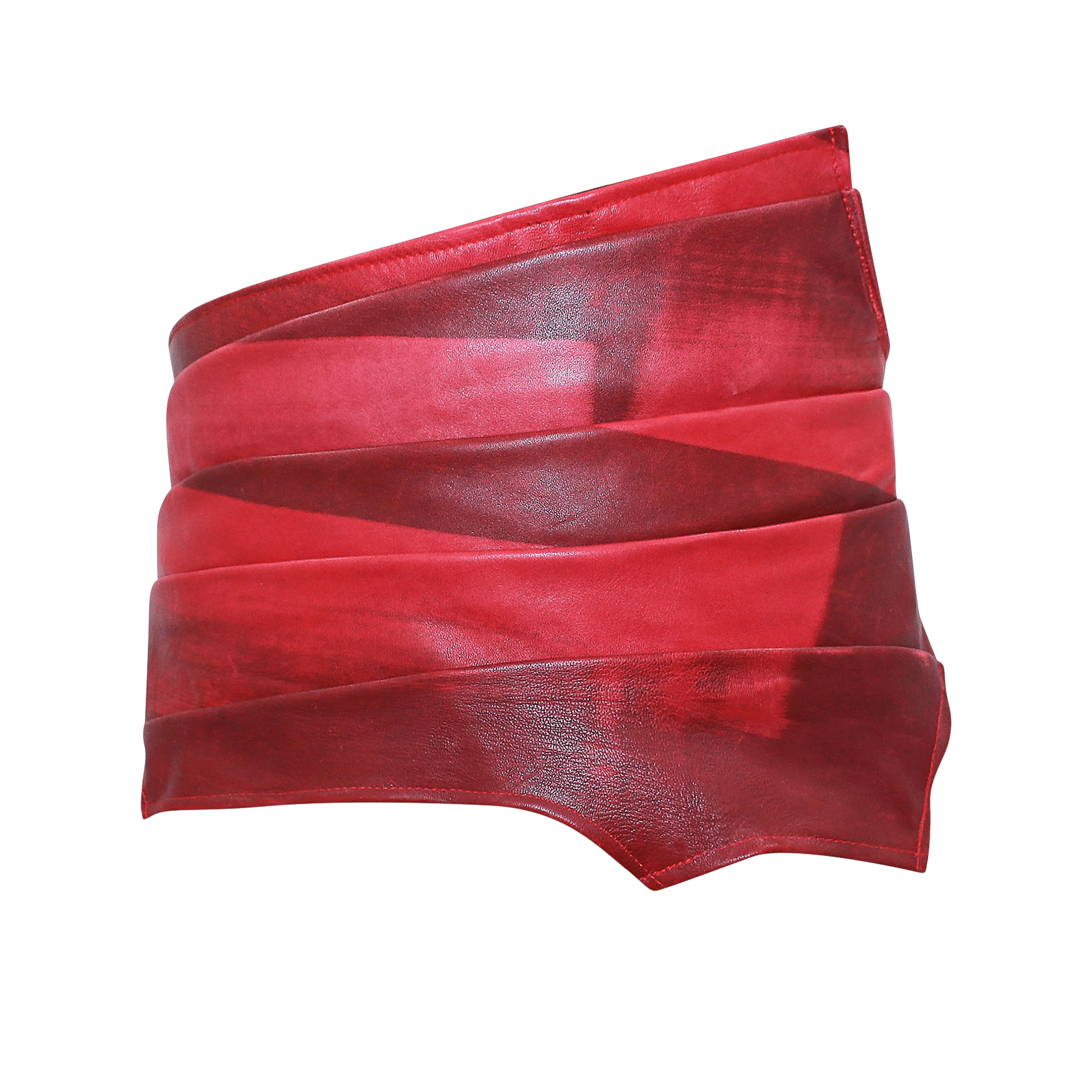 RED PRINTED CUMMERBUND