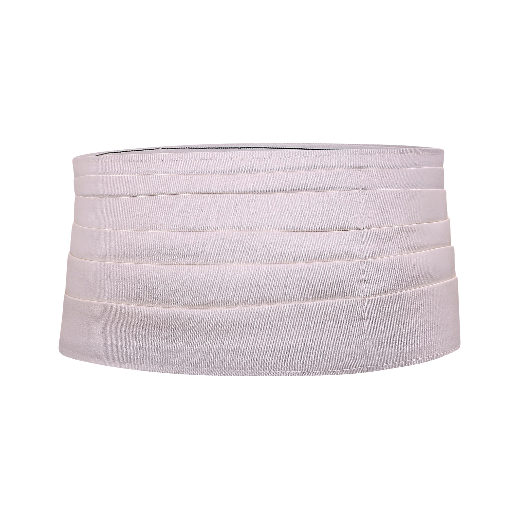 PRINCE CUMMERBUND -  WHITE SILK
